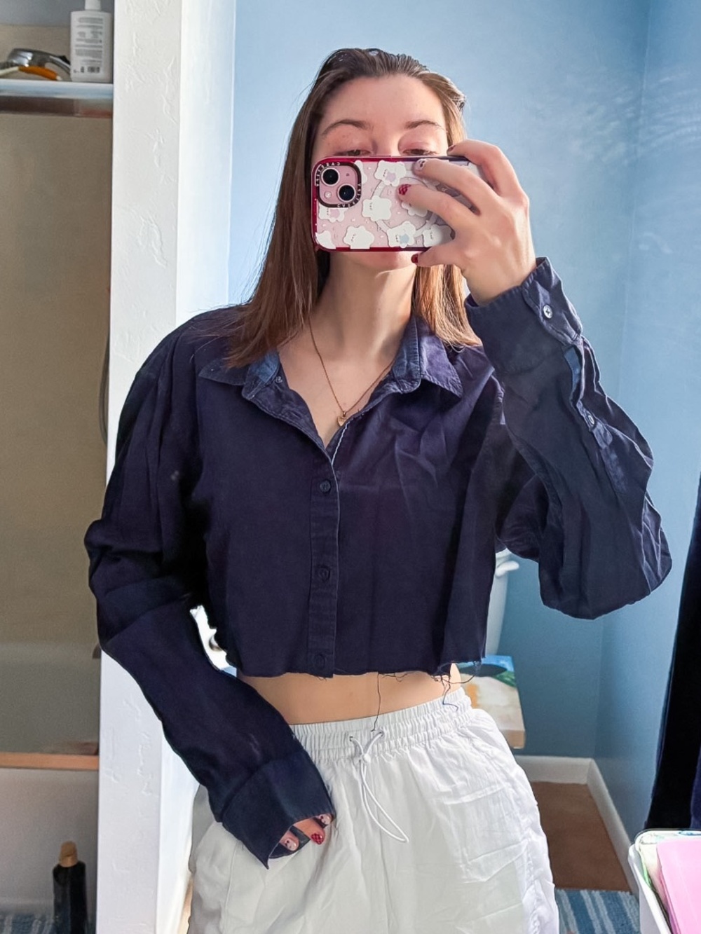 Cropped Button Down - Picture 5 of 6